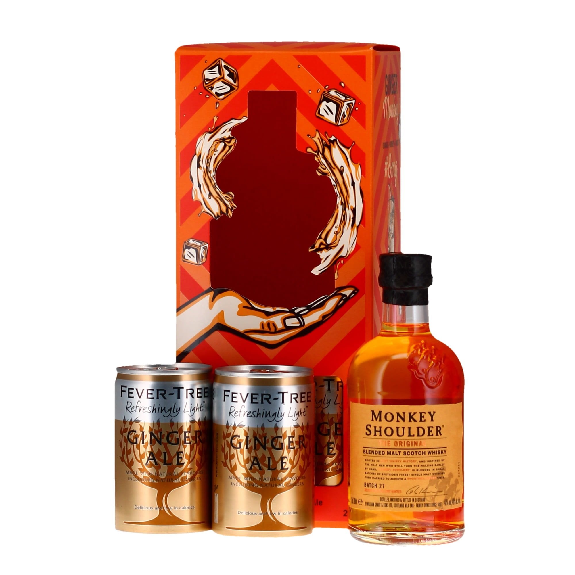 Monkey Shoulder Ginger Gift Set 20cl - Whisky from The Wine Cellar UK